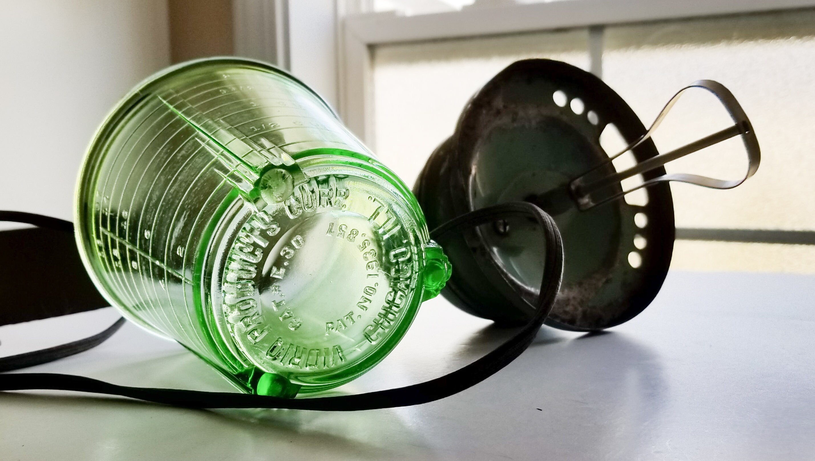 Vintage Vidrio Cream Whipper Drink Mixer Complete Working ca 1930's