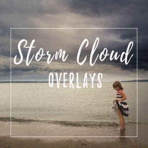 Storm Cloud Overlays 12pk of dark moody cloudy overcast sky