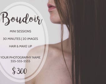 Boudoir-Marketing-Vorlage für Fotografen