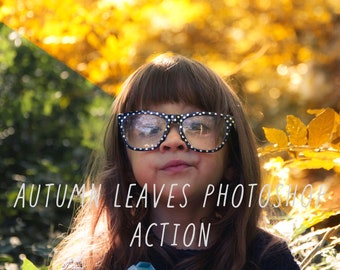 Herbst Blätter-Photoshop-Aktion für Fotografen