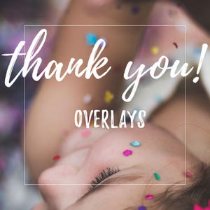 Thank you card overlay for photographers
