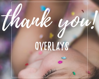 Thank you card overlay for photographers