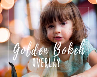 Goldene Bokeh-Licht-Overlay für Photoshop