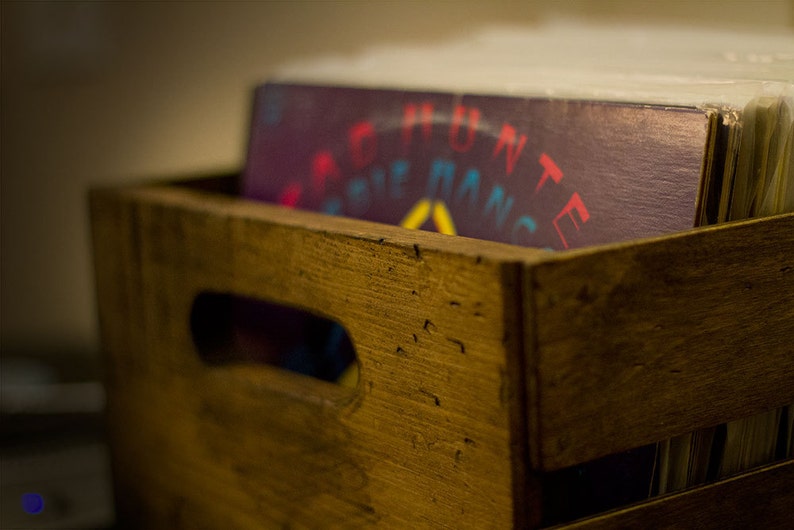 Stackable Vintage Record Crate Holds 100 LP's Etsy