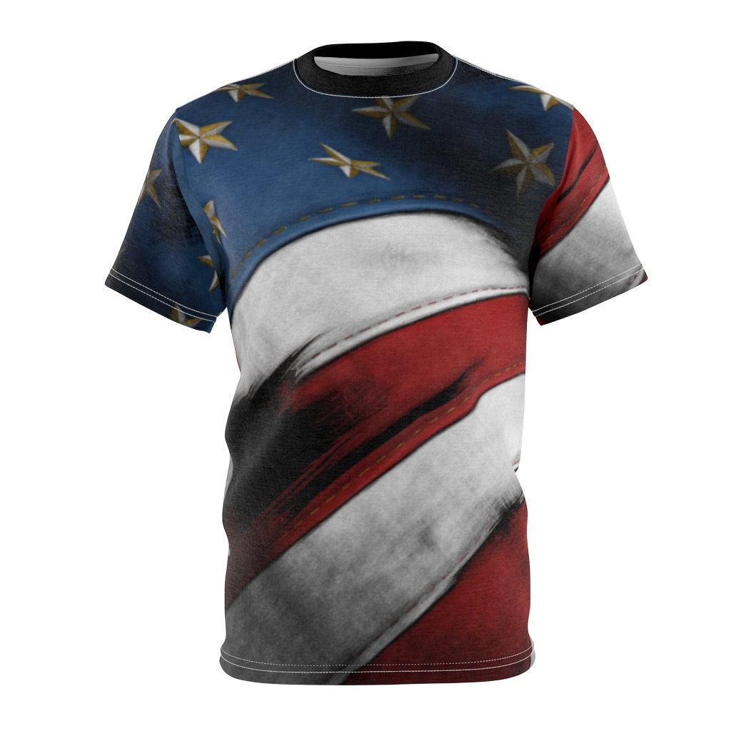 USA Flag T-shirt American Patriot Apparel United States of | Etsy