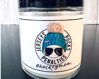 Hockey Mom Vanilla Candle: Gift for Hockey Manager