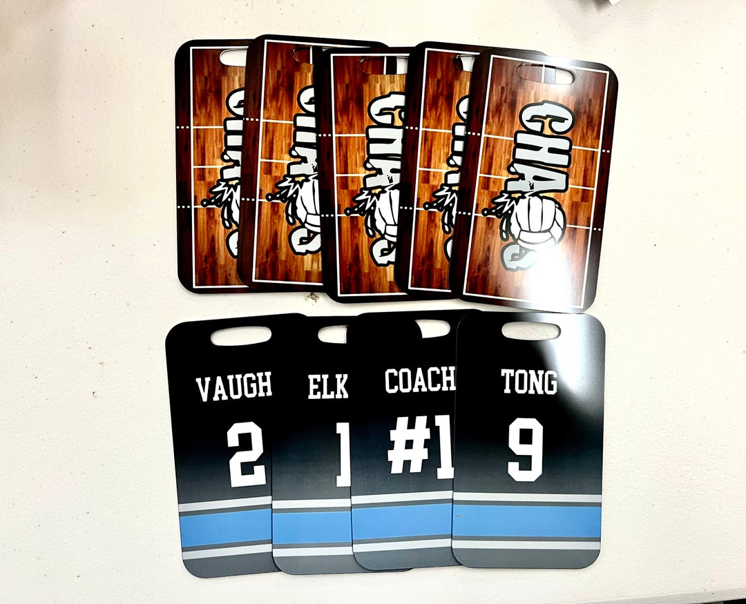 Volleyball Team Bag Tags. Personalized Luggage Tag. Team Gift