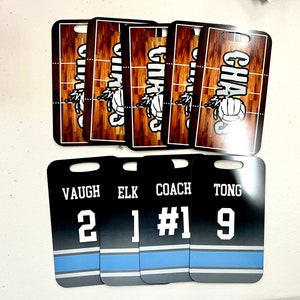 Volleyball Team Bag Tags. Personalized luggage Tag. Team Gift. Tournament Tags. Kota Couture.