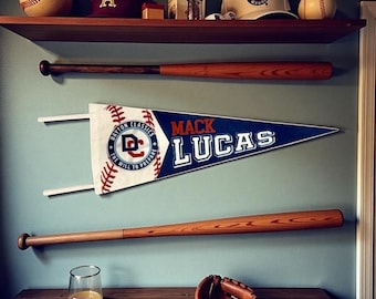 Custom Baseball Team Pennant, End of Season Gift