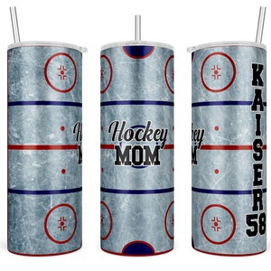 Hockey Mom Tumbler. 20oz Tumbler. Personalized Hockey Tumbler. Kota Couture.