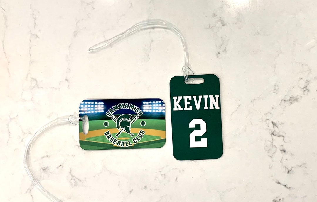 Baseball Team Bag Tags. Personalized Luggage Tag. Team Gift. Tournament
