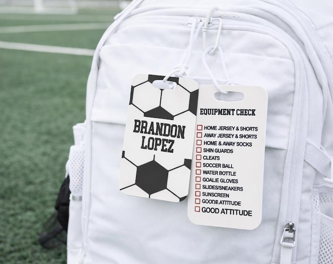 Survival Kit Soccer Bag Tag Printable Good Luck Gift Soccer Team Gifts ...