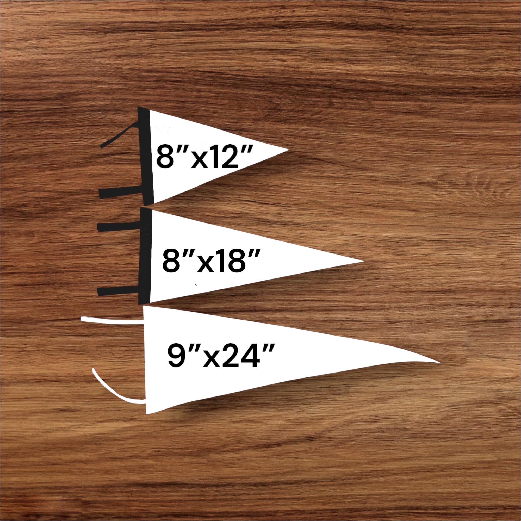 Custom Team Pennant. End of Season Gifts. Custom College Banner. Kota Couture