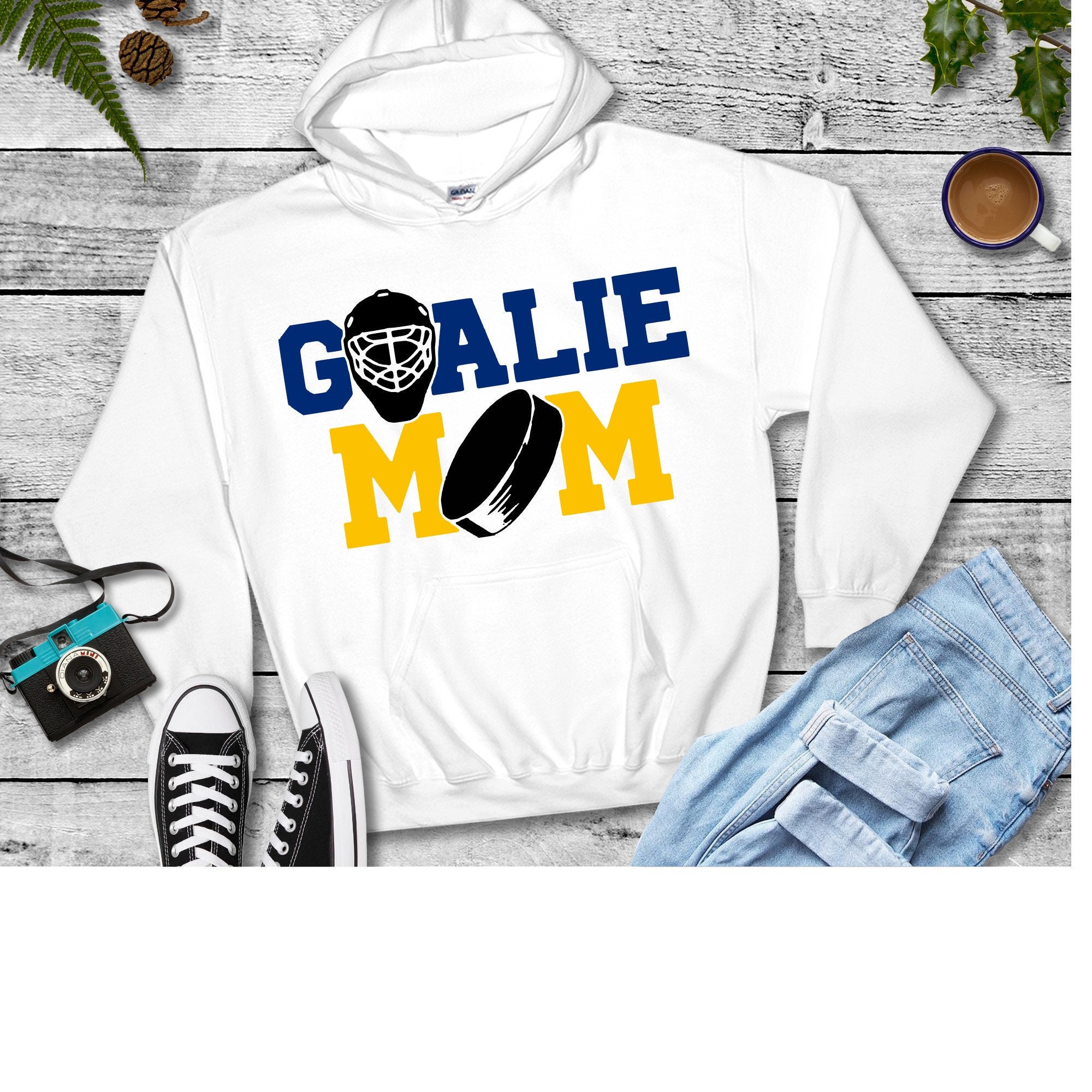 Goalie Mom Sweatshirt. Hockey Sweatshirt. Ice Hockey Sweatshirt. Kota Couture. Team Spirit. Personalized Etsy