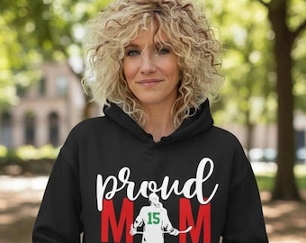 Proud Hockey Mom Sweatshirt: Customizable Team Colors