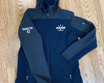 Customizable Hockey Mom Jacket, Team Colors, Name & Number