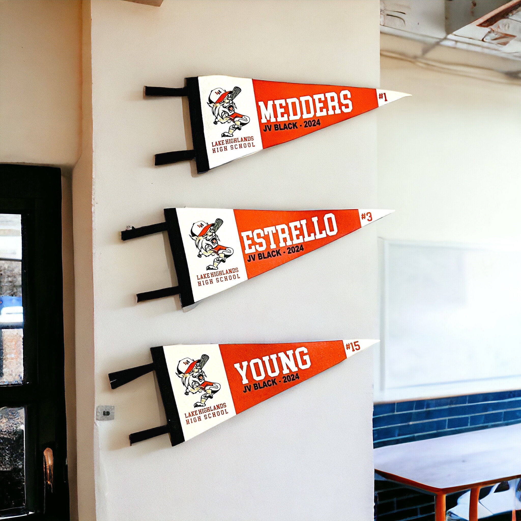 Custom Team Pennant. End of Season Gifts. Custom College Banner. Kota Couture