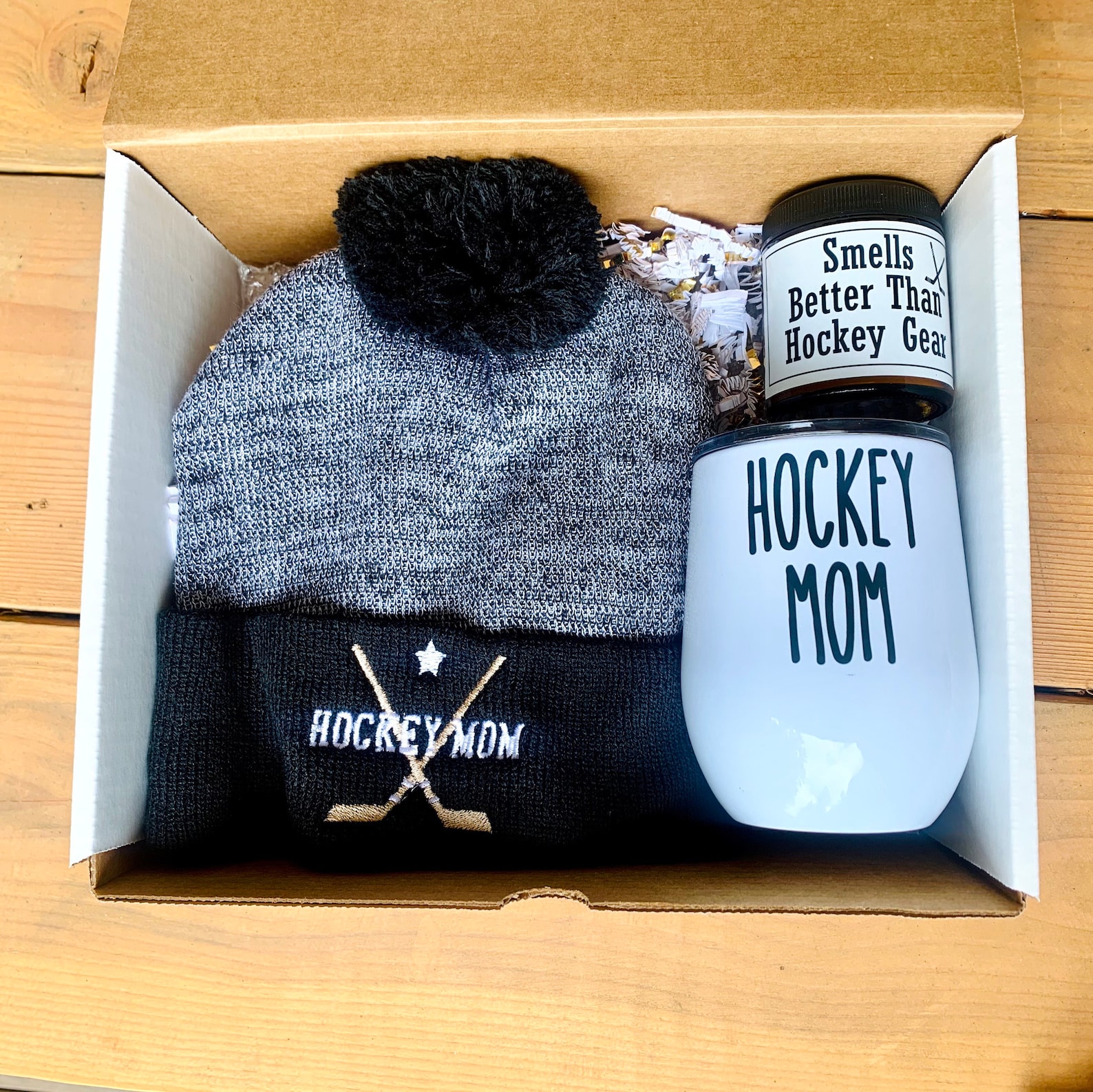 Hockey Mom Gift Box Hockey Mom wine Tumbler Personalized Etsy