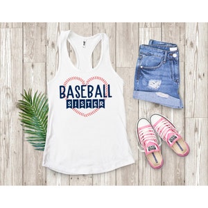 Baseball Sister Tank. Baseball Sibling Tank. Baseball Sister. Kota Couture