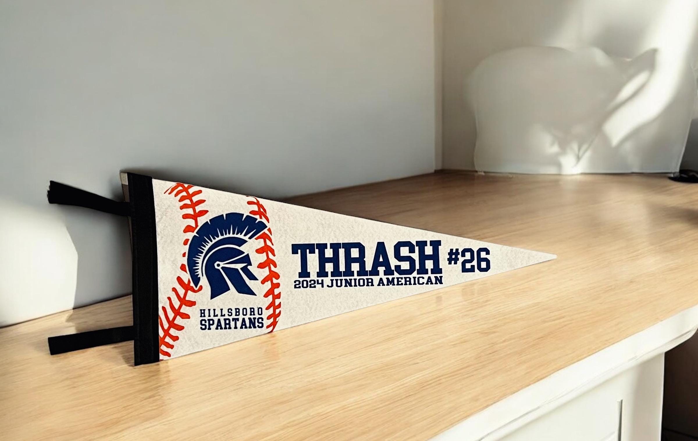 Custom Team Pennant. End of Season Gifts. Custom College Banner. Kota Couture