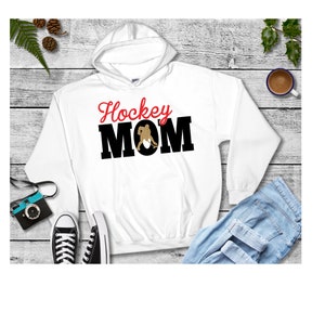 Personalisiertes Hockey Mom Sweatshirt: Individuell mit Farben, Name und Nummer