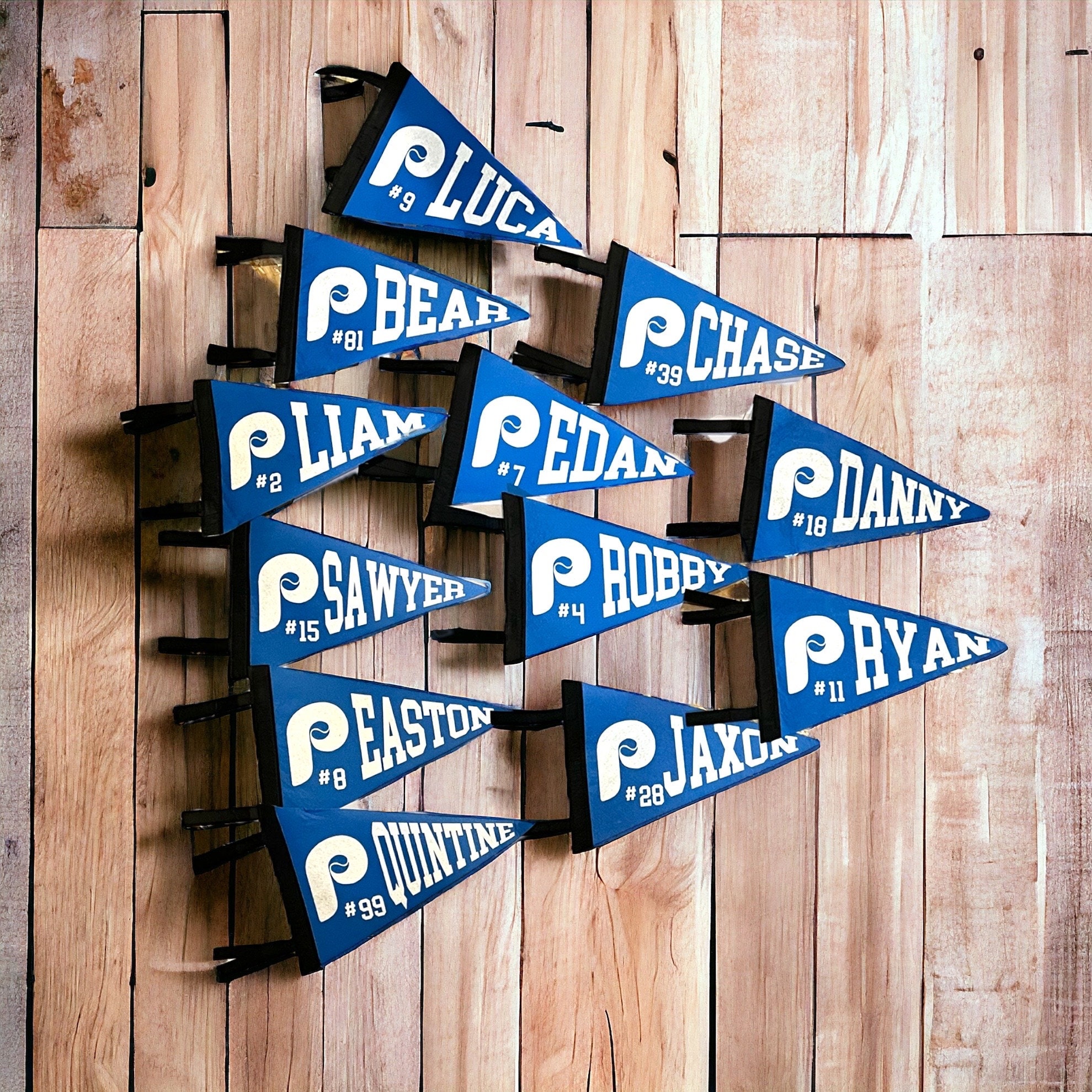 Custom Team Pennant. End of Season Gifts. Custom College Banner. Kota Couture