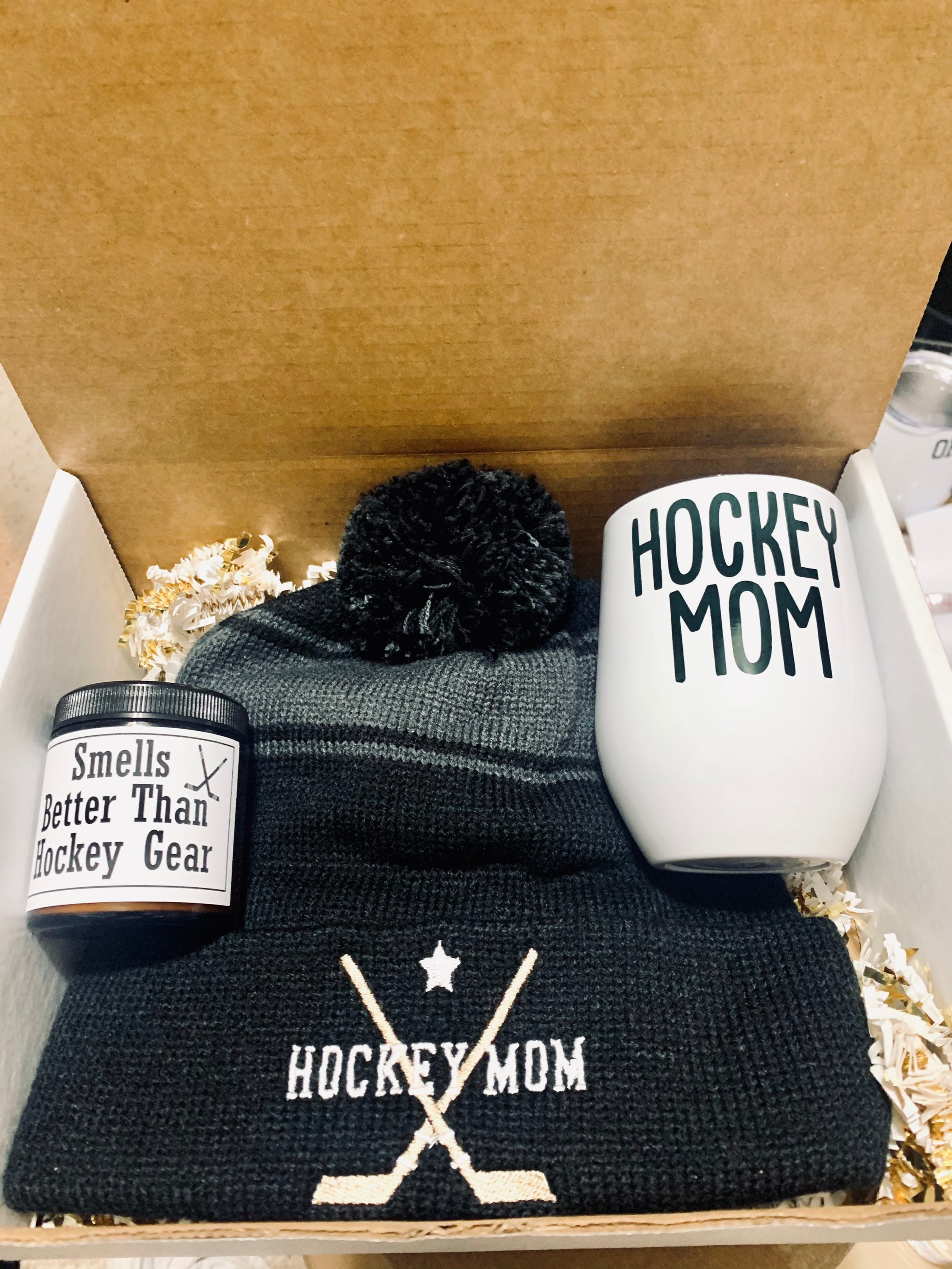 Hockey Mom Gift Box Hockey Mom wine Tumbler Personalized Etsy