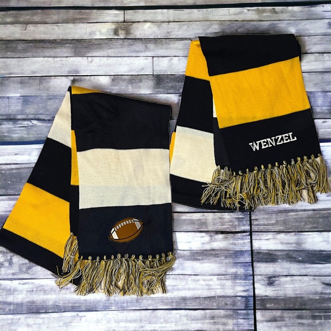 Custom Football Scarf. Team Scarf. Spirit Scarf. Football Mom Scarf