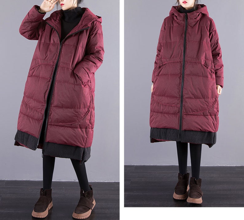 Women Loose Jacket Long-sleeved Solid Color Long Coat Winter Warm Cloak Trench Coat
