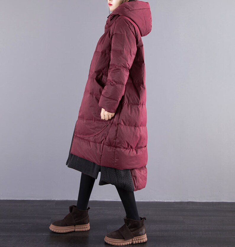 Women Loose Jacket Long-sleeved Solid Color Long Coat Winter Warm Cloak Trench Coat