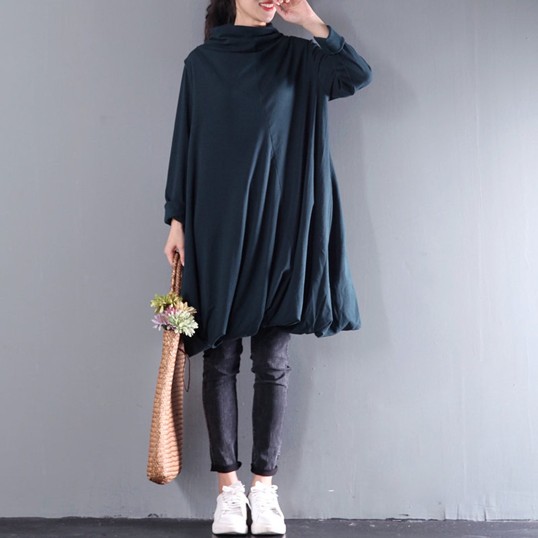 Women Spring Clothing Loose Midi Dress Cotton Dress Plus Size - Etsy