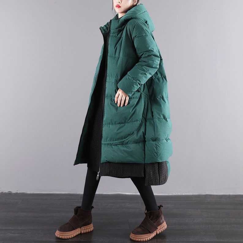 Women Loose Jacket Long-sleeved Solid Color Long Coat Winter Warm Cloak Trench Coat