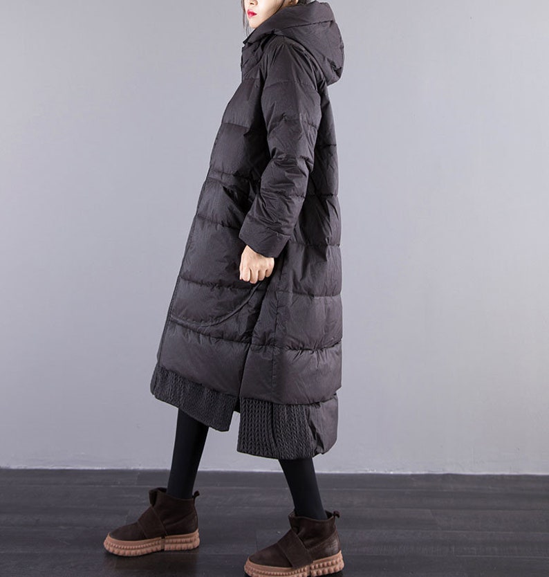 Women Loose Jacket Long-sleeved Solid Color Long Coat Winter Warm Cloak Trench Coat