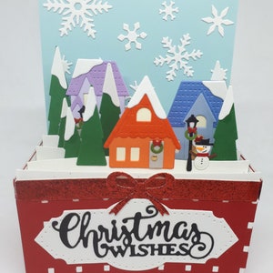 Cartes de Noël, cartes 3D, cartes de vœux, cartes pop-up, cartes cadeaux, cartes faites à la main, cartes uniques, cartes colorées, cartes, dos vierge
