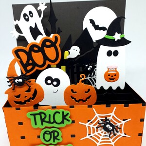Cartes d'Halloween, cartes de vœux, cartes de dessins animés, cartes pop-up, cartes 3D, cartes cadeaux, cartes faites à la main, vierges à l'intérieur