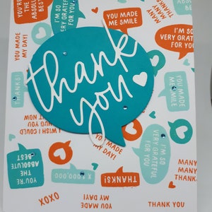 Cartes de remerciement, cartes, cartes d'amis, cartes familiales, cartes 3D, cartes faites à la main, cartes uniques, cartes colorées, cartes de gratitude