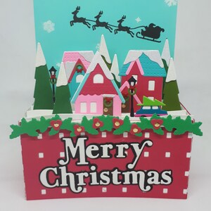 Cartes de Noël, cartes 3D, cartes de vœux, cartes pop-up, cartes cadeaux, cartes faites à la main, cartes uniques, cartes colorées, cartes, dos vierge