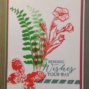 Verjaardagskaarten. Bloem&vlinder.