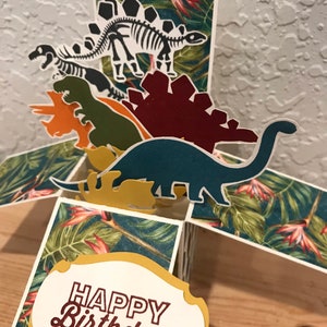 Dinosaur Pop-up carte d’anniversaire #002