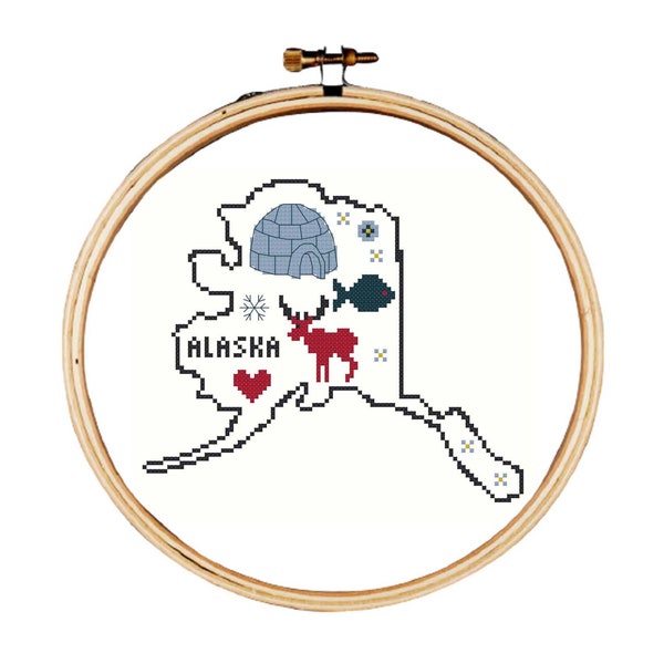 Alaska Cross Stitch Etsy