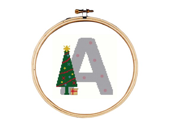Christmas Cross Stitch Pattern Alphabet Cross Stitch Pattern | Etsy