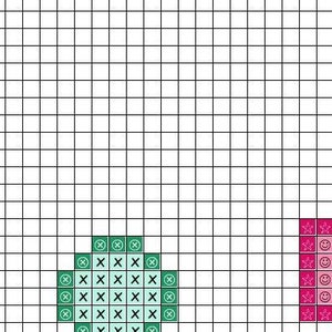 Chess Cross Stitch Pattern, Colored Chess Pieces Cross Stitch Pattern ...