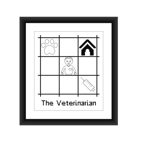 Veterinarian Cross Stitch Etsy