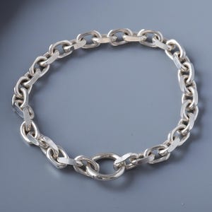 Bracelet chaîne ancre en argent sterling 925 de 5,8 mm avec anneau à ressort