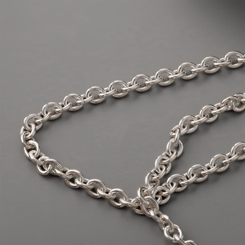Chunky silver chain men