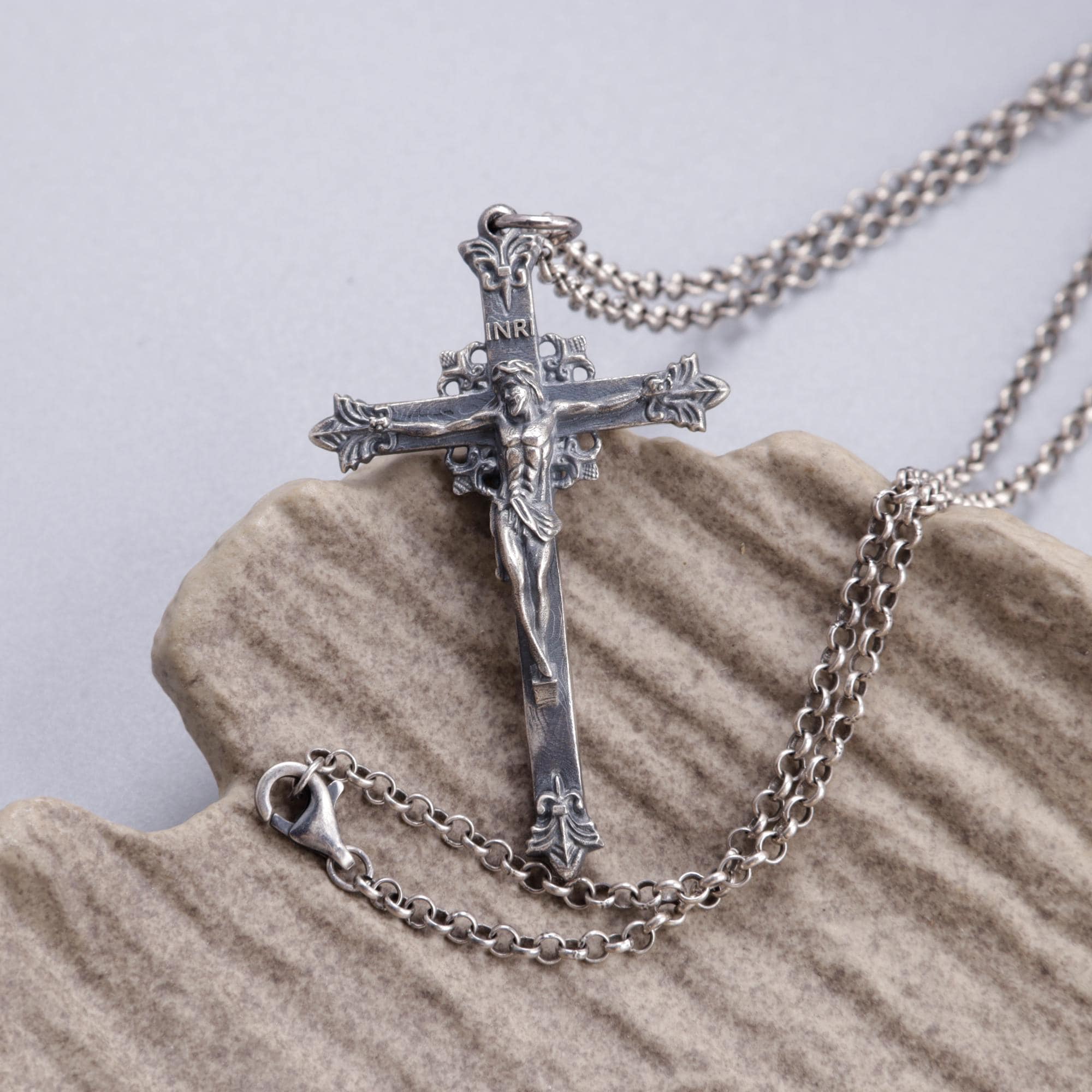 Inri Cross Necklace - Etsy