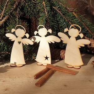 Standing Angel (3 pcs.) - create your own Angel, ready to be painted or coloured with markers, decorate it using decoupage technique