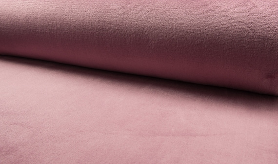 Micro fleece fabric pink, old rose nice and cozy