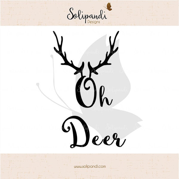 Oh Deer - Schneidedatei SVG/DXF // #101