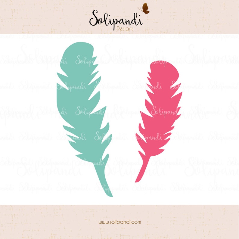 Download Feathers SVG and DXF Cut Files for Cricut Silhouette Die ...